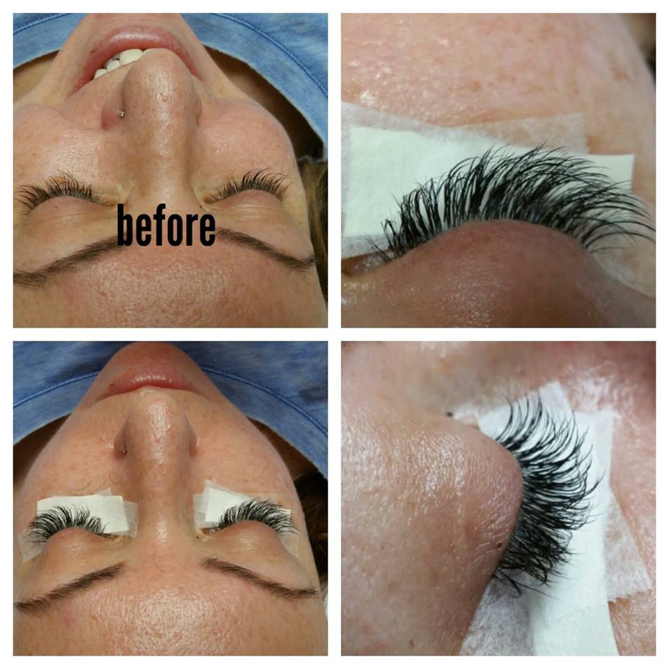 before & after volume lash